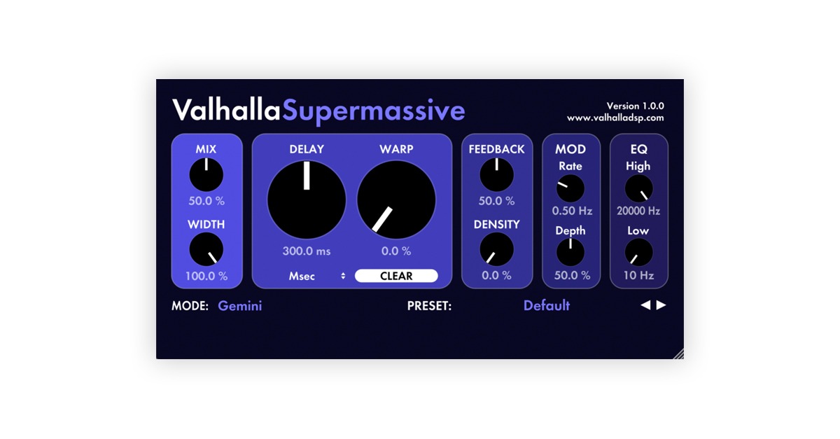 valhalladsp supermassive